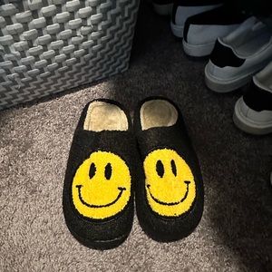 Smiley face slippers